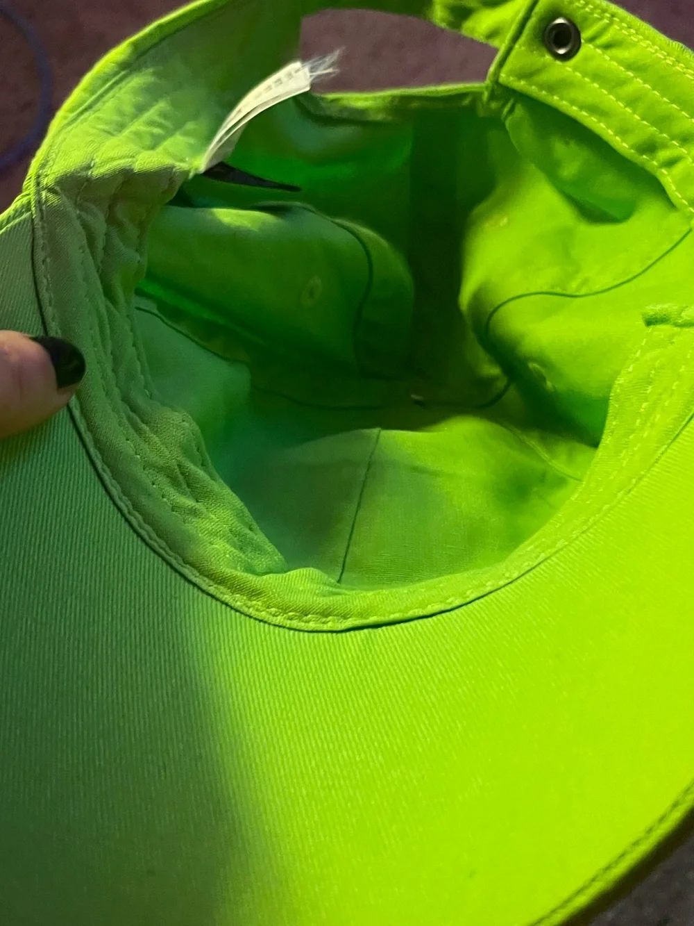 HALLOWEEN SPECIAL: Neon Green “NBC” Disney official hat NWOT